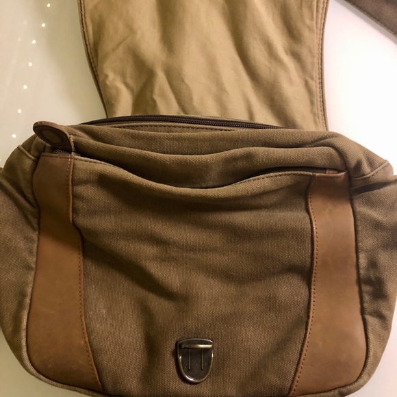 L.L. Bean canvas satchel (brown) - Picture 5 of 8